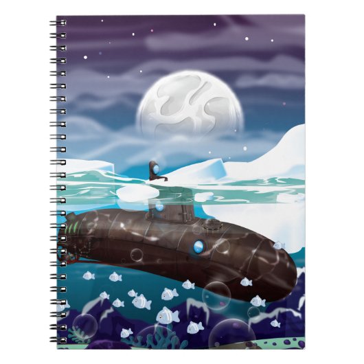 潜水艦の北極冒険 ノートブック (正面)