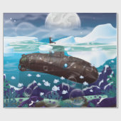 潜水艦の北極冒険 ラッピングペーパー (フラット)
