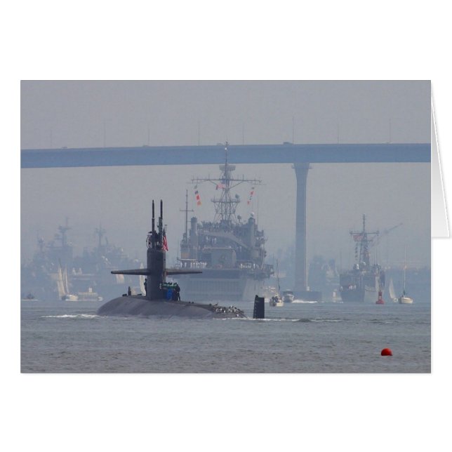 潜水艦の潜水艦の核船海軍 (正面横)