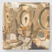 潜水艦の運行ゲージそして楽器 ストーンコースター (正面)