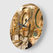 潜水艦の運行ゲージそして楽器 ラージ壁時計 (傾斜)