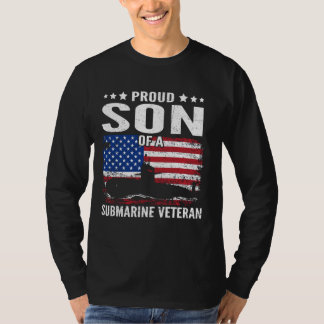 潜水艦ベテランの家族の息子として誇りを持つ マッチング Tシャツ
