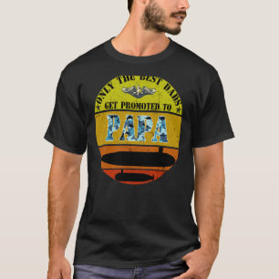潜水艦不機嫌な古い退役軍人サブマリーナーT昇格 Tシャツ