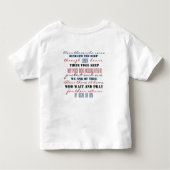 潜水艦乗組員の祈りの言葉の幼児のひだのティー トドラーTシャツ (裏面)