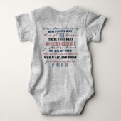 潜水艦乗組員の祈りの言葉 ベビーボディスーツ (裏面)