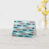 潜水艦艦隊ノートカード カード (黄色い花)