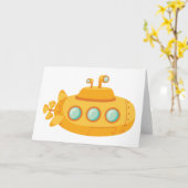 潜水艦 カード (黄色い花)