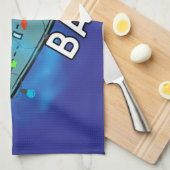 潜水艦、ボーブル、クリスマス キッチンタオル (四つ折り)