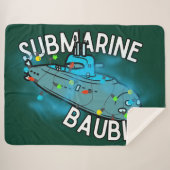 潜水艦、ボーブル、クリスマス シェルパブランケット (正面(横))