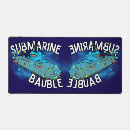 潜水艦、ボーブル、クリスマス デスクマット