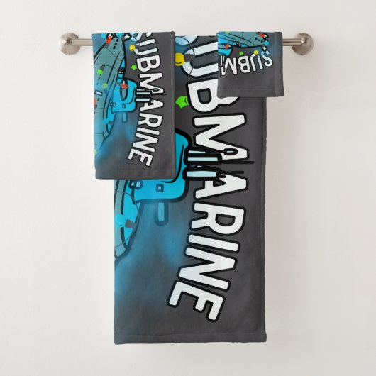 潜水艦、ボーブル、クリスマス バスタオルセット (インサイチュ)