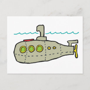 潜水艦 ポストカード