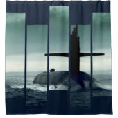 潜水艦: 帆彼女は、彼女によってなる輝やきかもしれないです シャワーカーテン (正面)