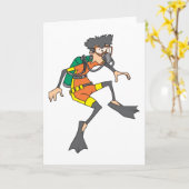 潜水 カード (黄色い花)