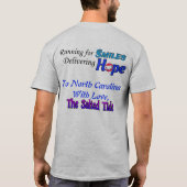 潮がノースカロライナ州に影響を及ぼす Tシャツ (裏面)
