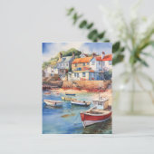 潮が港から出ている ポストカード (スタンド正面)