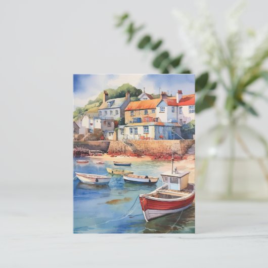 潮が港から出ている ポストカード (スタンド正面)