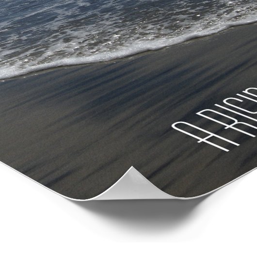 潮が満ちると舟が持ち上がる ポスター (角)