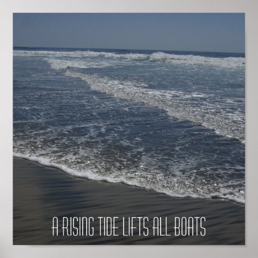 潮が満ちると舟が持ち上がる ポスター (正面)