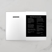 潮でスタートの新歌が変わった 箔グリーティングカード (外側レイダウン)