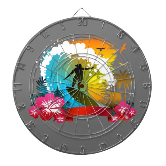 潮に乗る ダーツボード (正面)