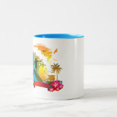 潮に乗る ツートーンマグカップ (中央)