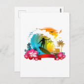 潮に乗る ポストカード (正面/裏面)