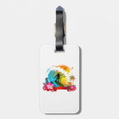 潮に乗る ラゲッジタグ (裏面縦)