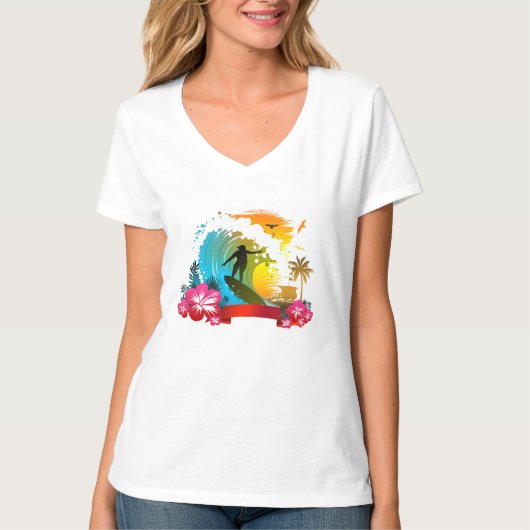 潮に乗る Tシャツ (正面)