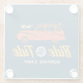 潮のためのSocalの乗車 ガラスコースター (裏面)