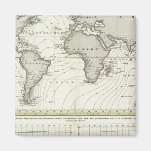 潮の波の地図 マグネット