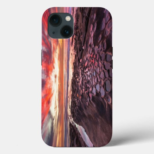 潮の流れの夕焼け Case-Mate iPhoneケース (裏面)