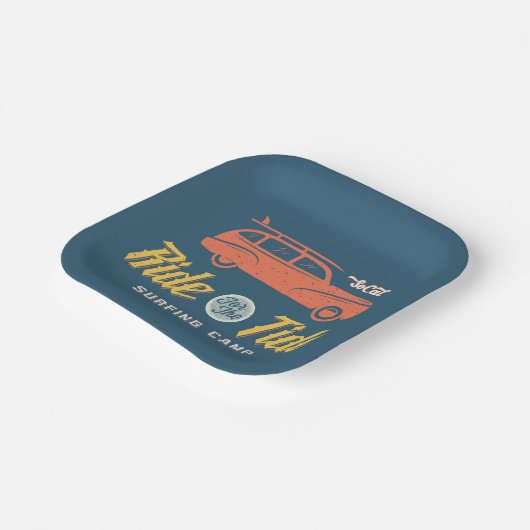 潮の満ち引きにソカルに乗る ペーパープレート (傾斜あり)