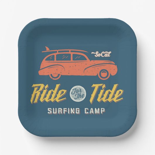 潮の満ち引きにソカルに乗る ペーパープレート (正面)