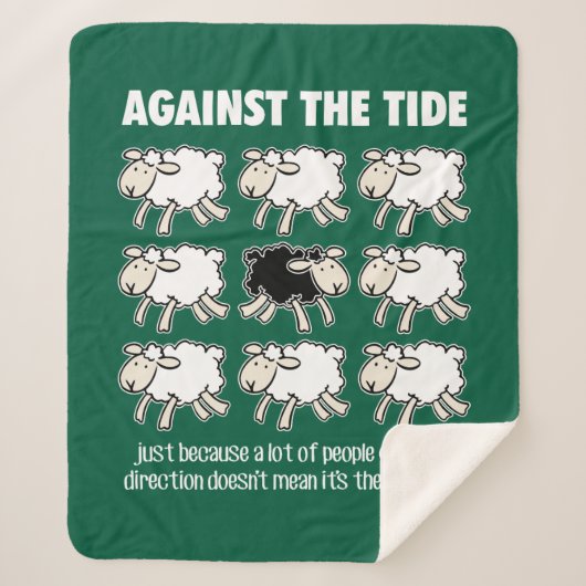 潮の満ち引きに シェルパブランケット (正面)