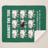 潮の満ち引きに シェルパブランケット (正面(横))