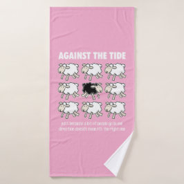 潮の満ち引きに バスタオル