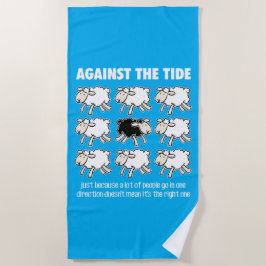 潮の満ち引きに ビーチタオル