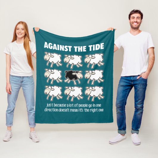 潮の満ち引きに フリースブランケット (インサイチュ)