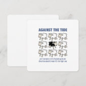 潮の満ち引きに 招待状 (正面/裏面)