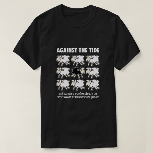 潮の満ち引きに Tシャツ (デザイン正面)