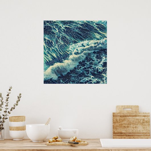 潮の満ち引きは潮の引き分けになる。 ポスター (キッチン)