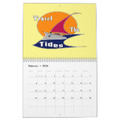 潮の満ち引きをする カレンダー (2月 2026)