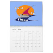 潮の満ち引きをする カレンダー (1月 2026)