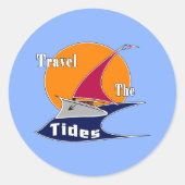 潮の満ち引きをする ラウンドシール (正面)