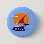 潮の満ち引きをする 缶バッジ (正面)