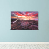 潮の満ち満ちた夕日 キャンバスプリント (インサイチュ (ウッドフロア))