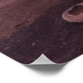 潮の満ち満ちた夕日 ポスター (角)