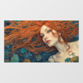 『潮の炎』- カラフルな肖像画 ウィンドウサイン (シート)