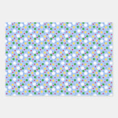 潮朝号トレイン、ストライプ水玉模様 ラッピングペーパーシート (正面2)